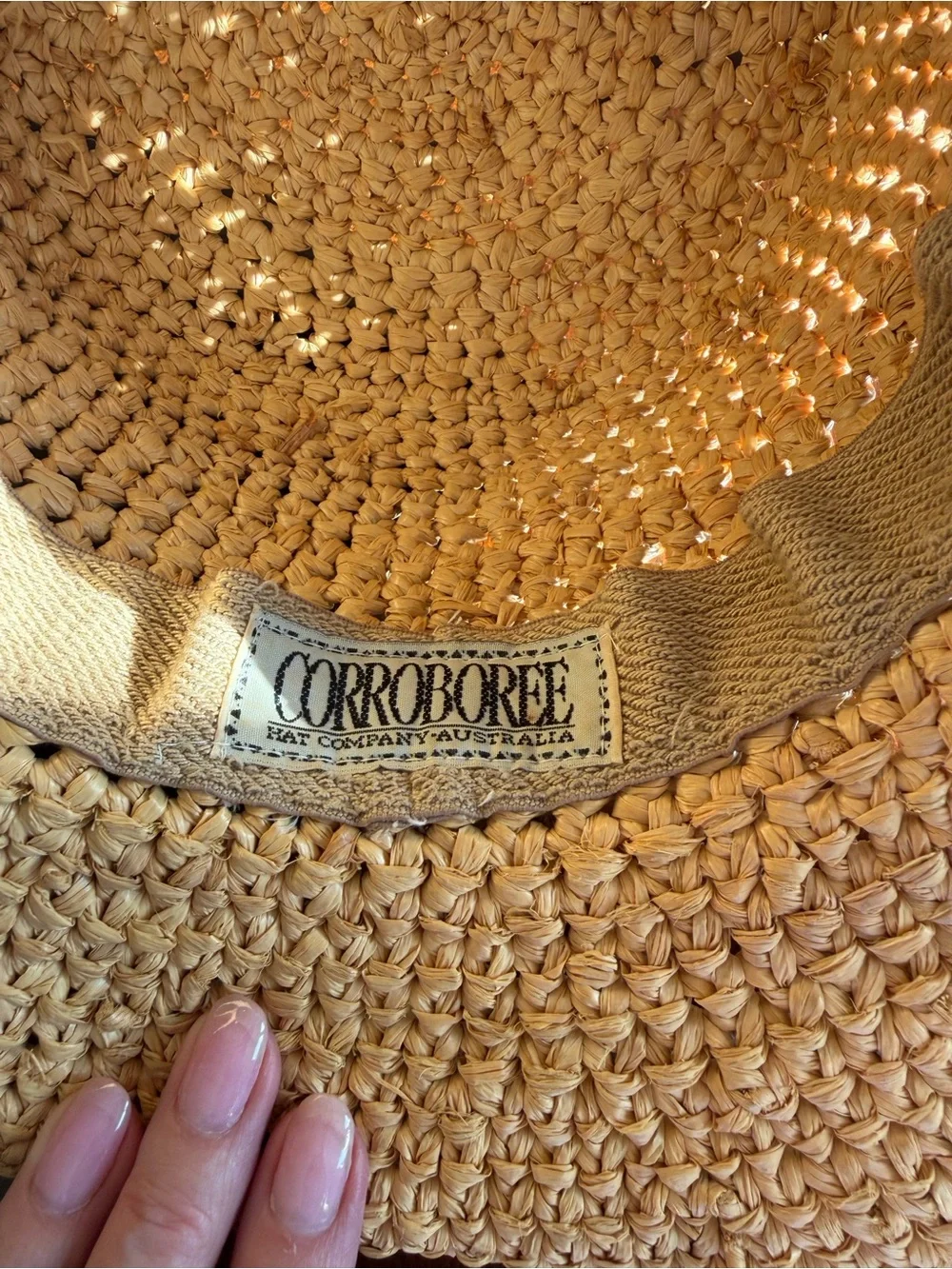 Corroboree Australia Natural Raffia Straw Sun Hat